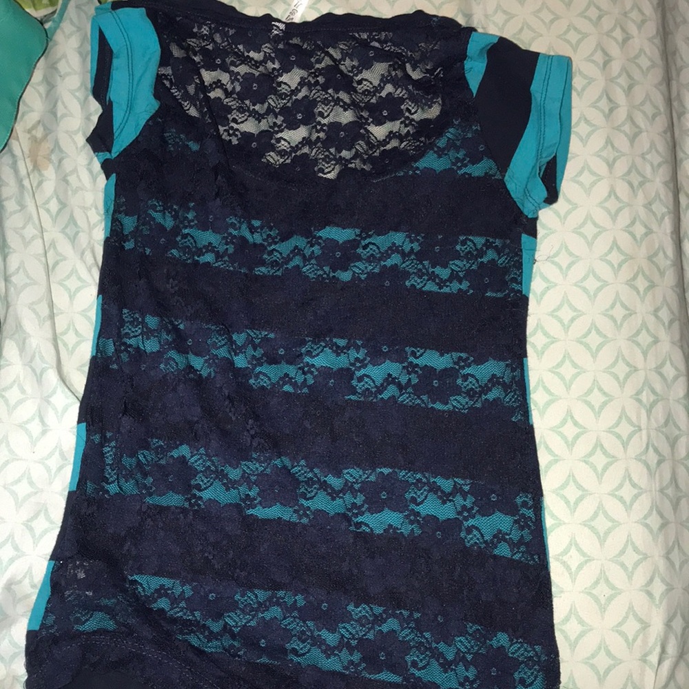 Strip blue shirt